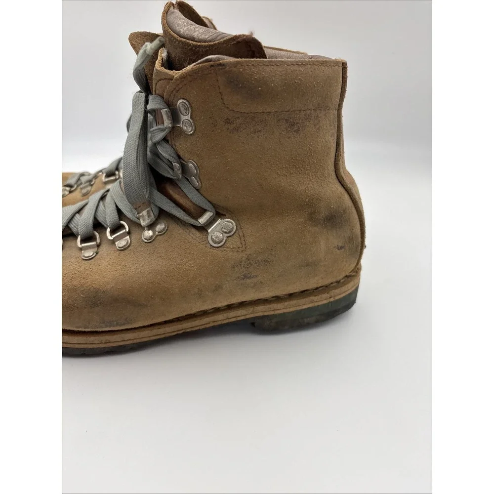 Vintage Mountaineering Hiking Boots Suede Men's Size 10 Brown